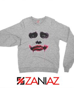 Joker Face Sweatshirts Joker Film Best Sweatshirts Size S-2XL Sport Grey