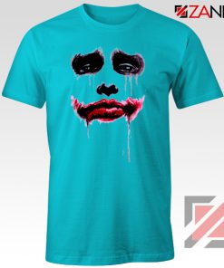 Joker Face T Shirt Joker Film Best Tee Shirts Size S-3XL Light Blue