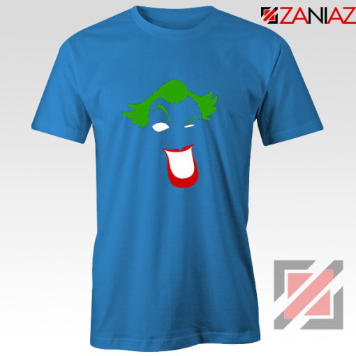 Joker Smile T-shirt Joker Film Best Tee Shirts Size S-3XL Light Blue