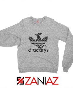 Logo Dracarys Sweatshirt Game of Thrones Sweatshirt Size S-2XL Sport Grey