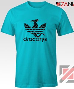 Logo Dracarys T-Shirt Game of Thrones Best Tee Shirt Size S-3XL Light Blue