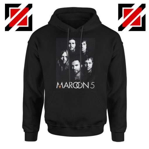 Maroon 5 Band Face Logo Hoodie Adam Levine Maroon 5 Hoodie Black