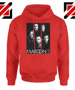 Maroon 5 Band Face Logo Hoodie Adam Levine Maroon 5 Hoodie Red