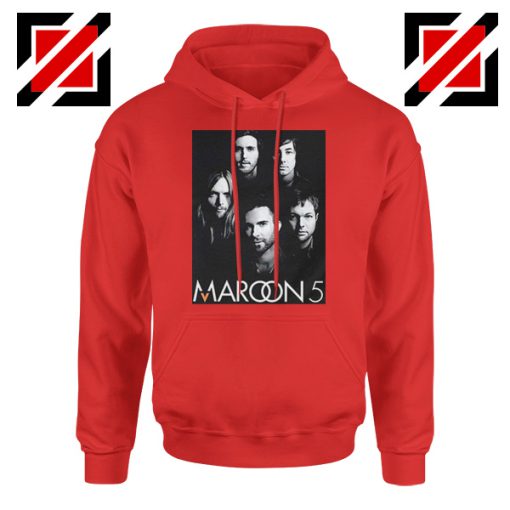 Maroon 5 Band Face Logo Hoodie Adam Levine Maroon 5 Hoodie Red