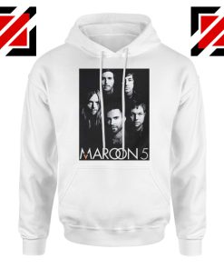 Maroon 5 Band Face Logo Hoodie Adam Levine Maroon 5 Hoodie White