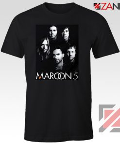 Maroon 5 Band Face Logo T-Shirt Adam Levine Maroon 5 Tshirt Black