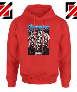 Marvel Avengers Endgame Group Best Hoodie Size S-2XL Red