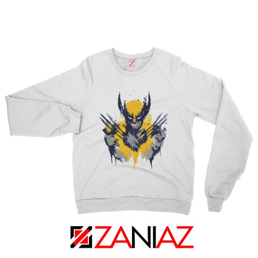 Marvel X-Men Characters Sweatshirt Wolverine Film Sweatshirt White