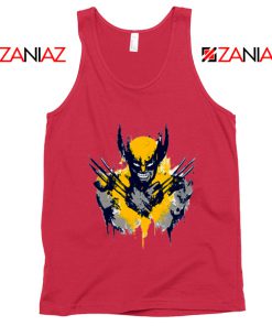 Marvel X-Men Characters Tank Tops Wolverine Film Tank Top Red