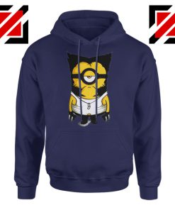 Minion Wolverine Hoodie Funny Minion Best Hoodie Size S-2XL Navy