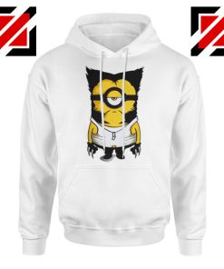 Minion Wolverine Hoodie Funny Minion Best Hoodie Size S-2XL White