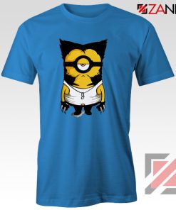 Minion Wolverine T Shirt Funny Minion Best T-shirt Size S-3XL Blue