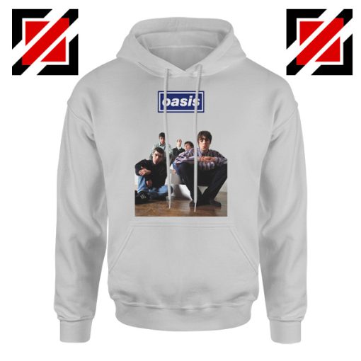 Oasis Band Members Hoodie Oasis Music Band Hoodie Size S-2XL Sport Grey