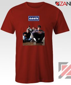 Oasis Band Members T-Shirts Oasis Music Band T-Shirts Size S-3XL Red