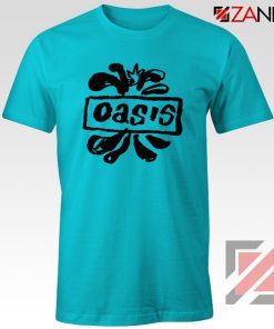 Oasis English Rock Band T-Shirts Oasis Band Cheap T-Shirts Size S-3XL Light Blue