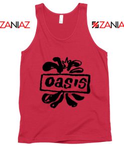 Oasis English Rock Band Tank Top Oasis Band Tank Top Size S-3XL Red