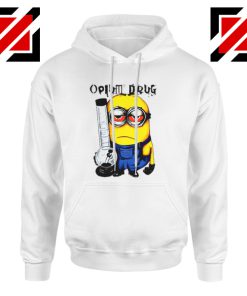 Opium Drug Minion Hoodie Funny Minion Hoodie Size S-2XL White