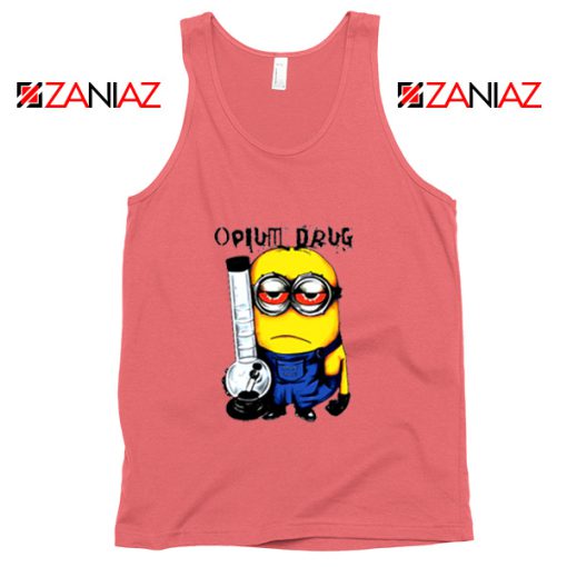 Opium Drug Minion Tank Top Funny Minion Tank Top Size S-3XL Coral