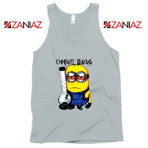 Opium Drug Minion Tank Top Funny Minion Tank Top Size S-3XL Silver