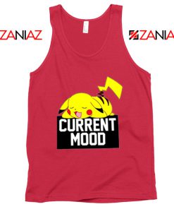 Funny Pikachu Current Mood Sleep Tank Top