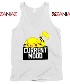 Pokemon Pikachu Current Mood Adult Best Tank Top Size S-3XL White