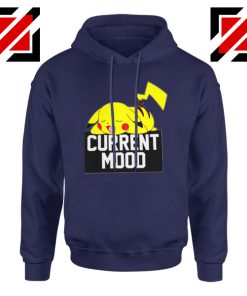 Pokemon Pikachu Current Mood Adult Cheap Best Hoodie Size S-2XL Navy Blue