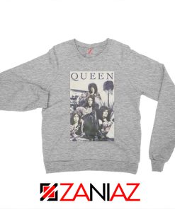 Queen Band Frame Sweatshirt Music Rock Band Sweatshirt Size S-2XL Sport Grey