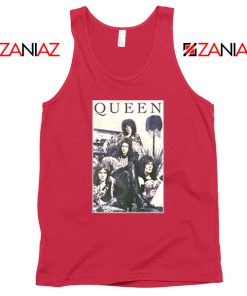 Queen Band Frame Red Tank Top