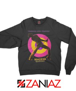 Queen Fearless Sweatshirt Queen Rock Band Sweatshirt Size S-2XL Black