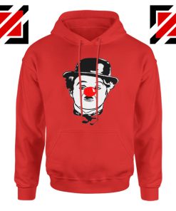 Red Nose Day Charlie Chaplin Hoodie Comic Relief Hoodie Size S-2XL Red