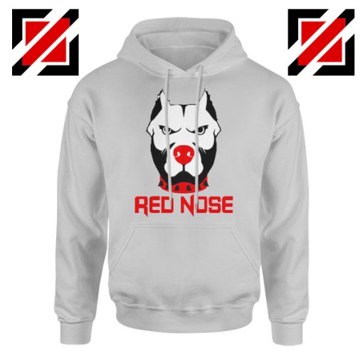 Meme Pitbull Dog Red Nose Day Hoodie