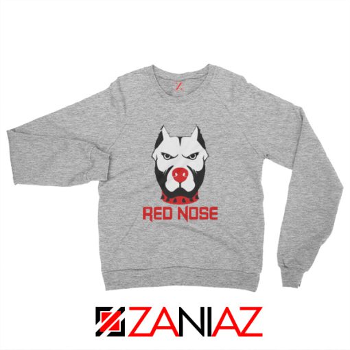 Pitbull Dog Red Nose Day Comic Relief Sweatshirt