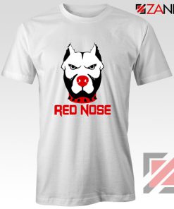 Red Nose Day Pitbull Dog T-Shirt