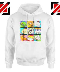 Rugrats Character Grid Hoodie Televion Series Hoodie Size S-2XL White