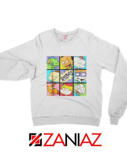 Rugrats Character Grid Sweatshirt Televion Series Sweatshirt Size S-2XL White