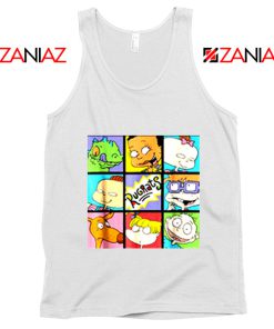 Rugrats Character Grid White Tank Top