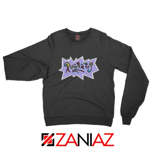 Rugrats Logo Sweatshirt Nickelodeon Cheap Sweatshirt Size S-2XL Black