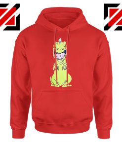 Rugrats Reptar Hoodie Nickelodeon Reptar Cartoon Hoodie Size S-2XL Red