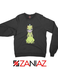 Rugrats Reptar Sweatshirt Nickelodeon Reptar Cartoon Sweatshirt Black