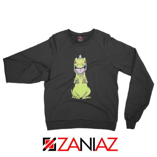 Rugrats Reptar Sweatshirt Nickelodeon Reptar Cartoon Sweatshirt Black