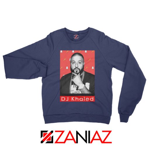 Songwriter DJ Khaled Sweatshirt Gift Music Sweatshirt Size S-2XL Navy Blue