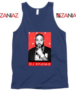 Songwriter DJ Khaled Tank Top Gift Music Cheap Tank Top Size S-3XL Navy Blue