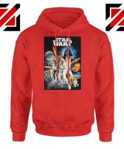 Star Wars A New Hope Hoodie Star Wars Movie Hoodie Size S-2XL Red