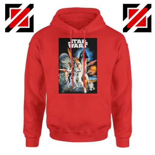 Star Wars A New Hope Hoodie Star Wars Movie Hoodie Size S-2XL Red