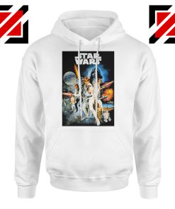 Star Wars A New Hope Hoodie Star Wars Movie Hoodie Size S-2XL White