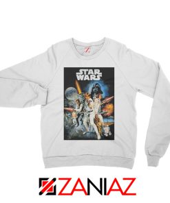 Star Wars A New Hope Sweatshirt Star Wars Movie Sweatshirt Size S-2XL White