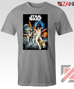 Star Wars A New Hope T-Shirt Star Wars Movie Tee Shirt Size S-3XL Grey