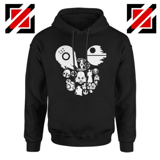 Star Wars Disney Mickey Head Hoodie Disney Family Hoodie Black