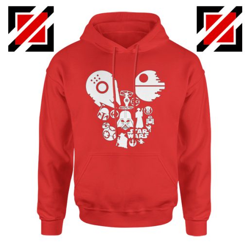 Star Wars Disney Mickey Head Hoodie Disney Family Hoodie Red