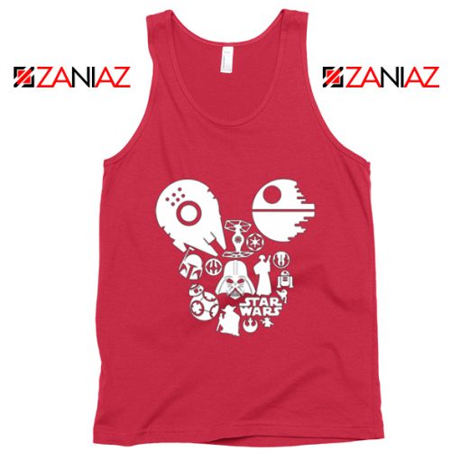 Star Wars Disney Mickey Head Tank Top Disney Family Tank Top Red